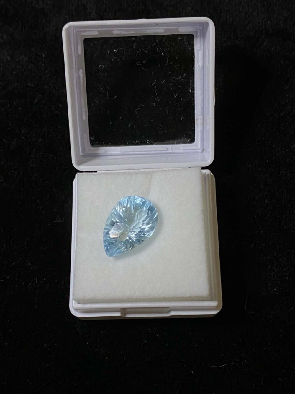 Genuine Natural Blue Topaz Carved Loose December Birthstone DIY Gemstone Jewelry